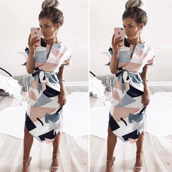 Women Summer Maxi Dress 2019 White Floral Print Boho Beach Dress Ladies Long Evening Party Dress Sundress Vestidos de festa 3XL